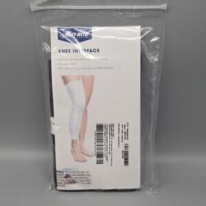 NEW Knit Rite Therafirm Knee Interface Sleeve X Static Black 8x18 2BCXT818